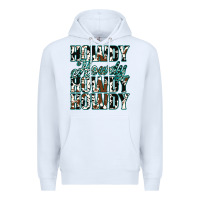 White Howdy Cowhide Turquoise Premium Hoodie - Jasminsmagicworld