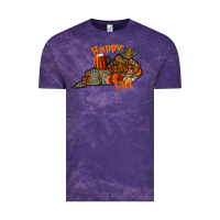 Cloud Purple happy fall Vintage Tee - CowhideDigitalArt