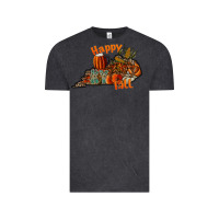Vintage Black happy fall Vintage Tee - CowhideDigitalArt