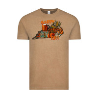 Vintage Coffee happy fall Vintage Tee - CowhideDigitalArt