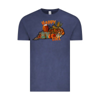 Vintage Denim happy fall Vintage Tee - CowhideDigitalArt