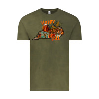 Vintage Olive happy fall Vintage Tee - CowhideDigitalArt
