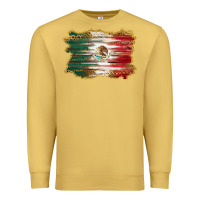 Antique Gold mexican flag with leopard Premium Sweatshirt - RanaPortraitStore
