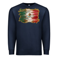 Navy mexican flag with leopard Premium Sweatshirt - RanaPortraitStore