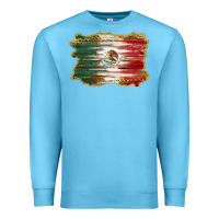 Ocean Blue mexican flag with leopard Premium Sweatshirt - RanaPortraitStore