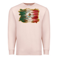 Pale Pink mexican flag with leopard Premium Sweatshirt - RanaPortraitStore