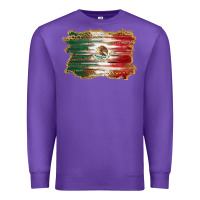 Purple mexican flag with leopard Premium Sweatshirt - RanaPortraitStore
