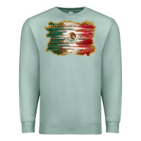 Seafoam mexican flag with leopard Premium Sweatshirt - RanaPortraitStore
