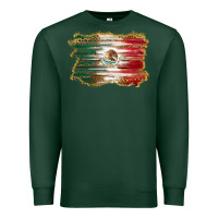 Sports Green mexican flag with leopard Premium Sweatshirt - RanaPortraitStore