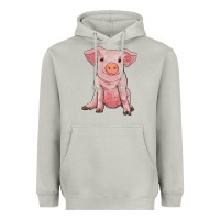 Moon Dust sitting pig Heavyweight Hoodie - RanaPortraitStore