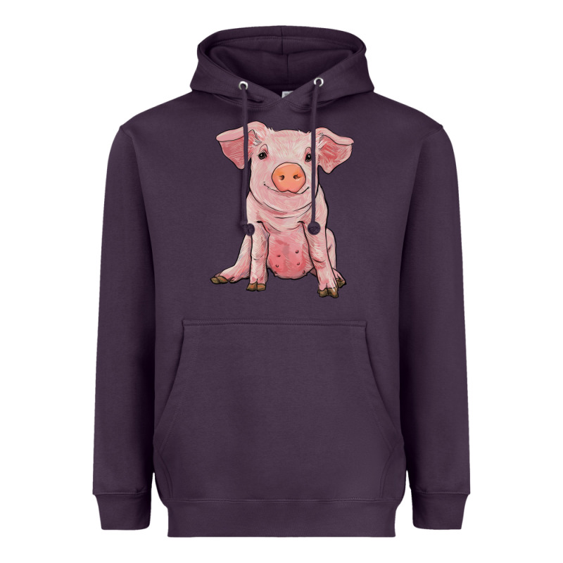 Sitting Pig Heavyweight Hoodie by RanaPortraitStore | Teevron