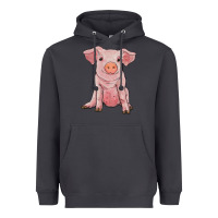Smoke sitting pig Heavyweight Hoodie - RanaPortraitStore