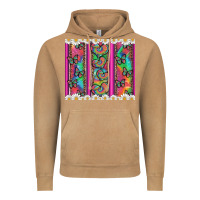Vintage Camel tie dye hearts and butterfly with flowers Vintage Hoodie - Artiststas