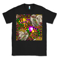 Black Mardi Gras Cow Leopard Seamless Pattern Classic Tee - FaDigitalArtStudio