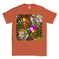 Copper Mardi Gras Cow Leopard Seamless Pattern Classic Tee - FaDigitalArtStudio