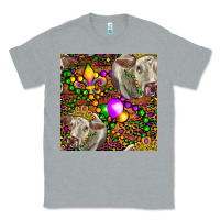 Heather Grey Mardi Gras Cow Leopard Seamless Pattern Classic Tee - FaDigitalArtStudio