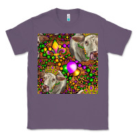 Lavender Mardi Gras Cow Leopard Seamless Pattern Classic Tee - FaDigitalArtStudio