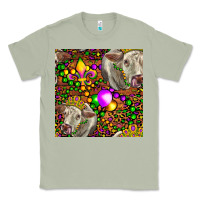Matcha Mardi Gras Cow Leopard Seamless Pattern Classic Tee - FaDigitalArtStudio