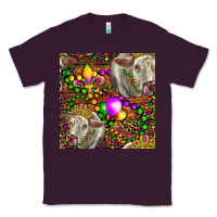 Plum Mardi Gras Cow Leopard Seamless Pattern Classic Tee - FaDigitalArtStudio