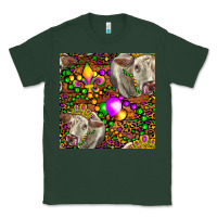 Sports Green Mardi Gras Cow Leopard Seamless Pattern Classic Tee - FaDigitalArtStudio