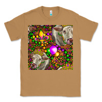 Toasted Coconut Mardi Gras Cow Leopard Seamless Pattern Classic Tee - FaDigitalArtStudio