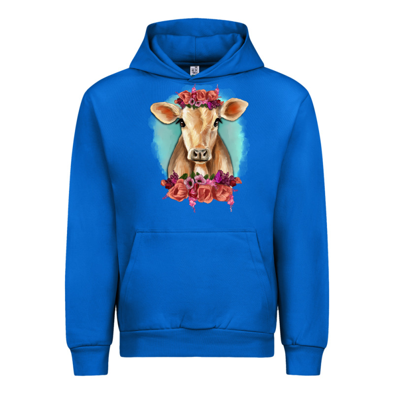 Floral Cow Urban Hoodie by RanaPortraitStore | Teevron