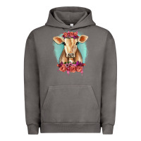 Pigment Tornado Floral Cow Urban Hoodie - RanaPortraitStore
