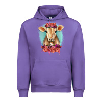 Tulip Floral Cow Urban Hoodie - RanaPortraitStore