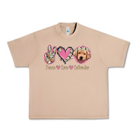Burro Peace Love Labrador Urban Heavy Tee - Jasminsmagicworld