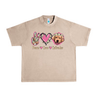 French Oak Peace Love Labrador Urban Heavy Tee - Jasminsmagicworld