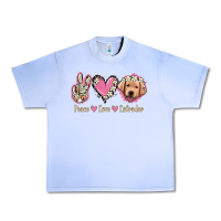 Grape Ice Peace Love Labrador Urban Heavy Tee - Jasminsmagicworld