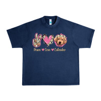 Navy Peace Love Labrador Urban Heavy Tee - Jasminsmagicworld