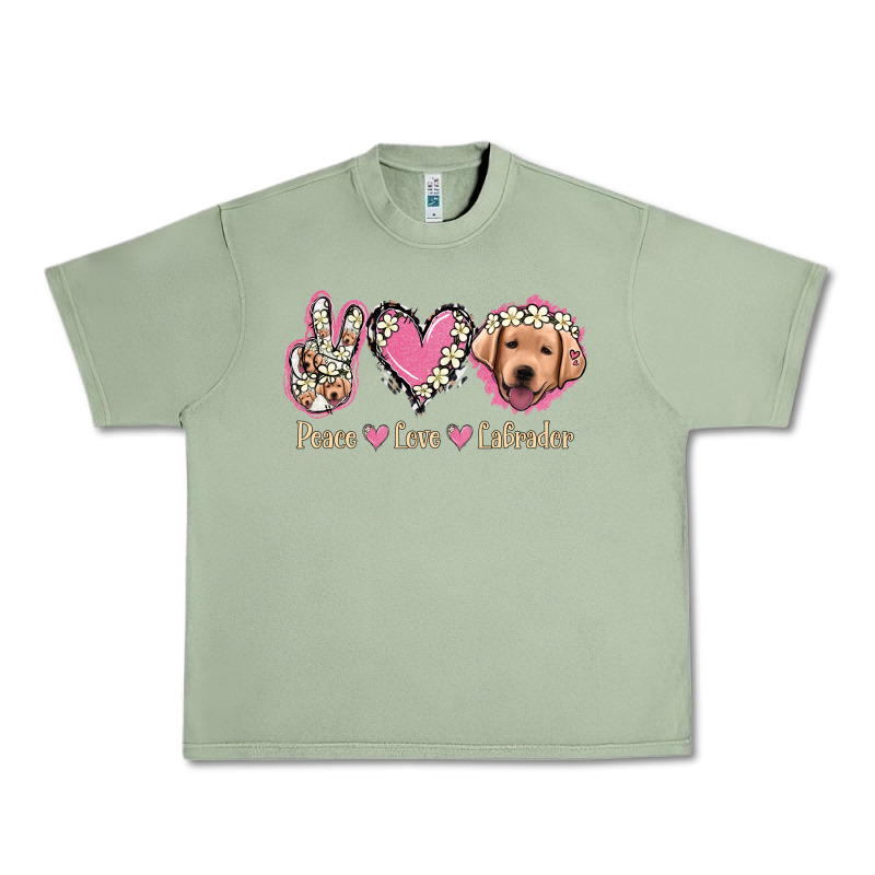 Peace Love Labrador Urban Heavy Tee by Jasminsmagicworld | Teevron