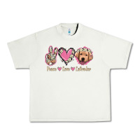 Pistachio Peace Love Labrador Urban Heavy Tee - Jasminsmagicworld