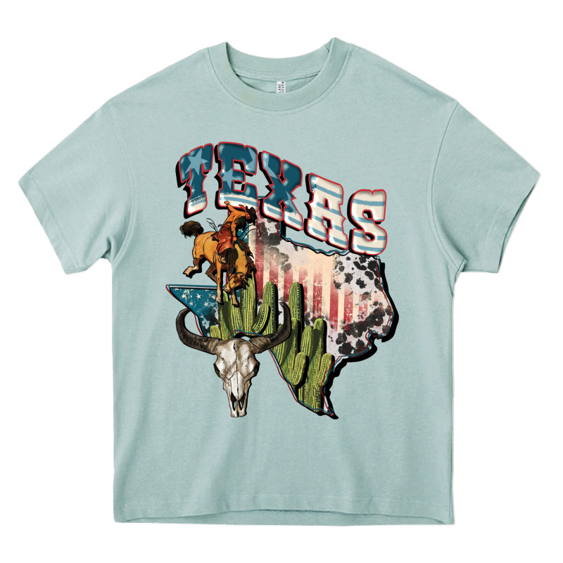 Texas 4th Of July Heavy Core Tee by FaDigitalArtStudio | Teevron