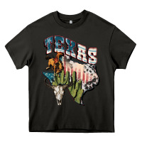 Asphalt Texas 4th of July Heavy Core Tee - FaDigitalArtStudio