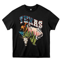 Black Texas 4th of July Heavy Core Tee - FaDigitalArtStudio