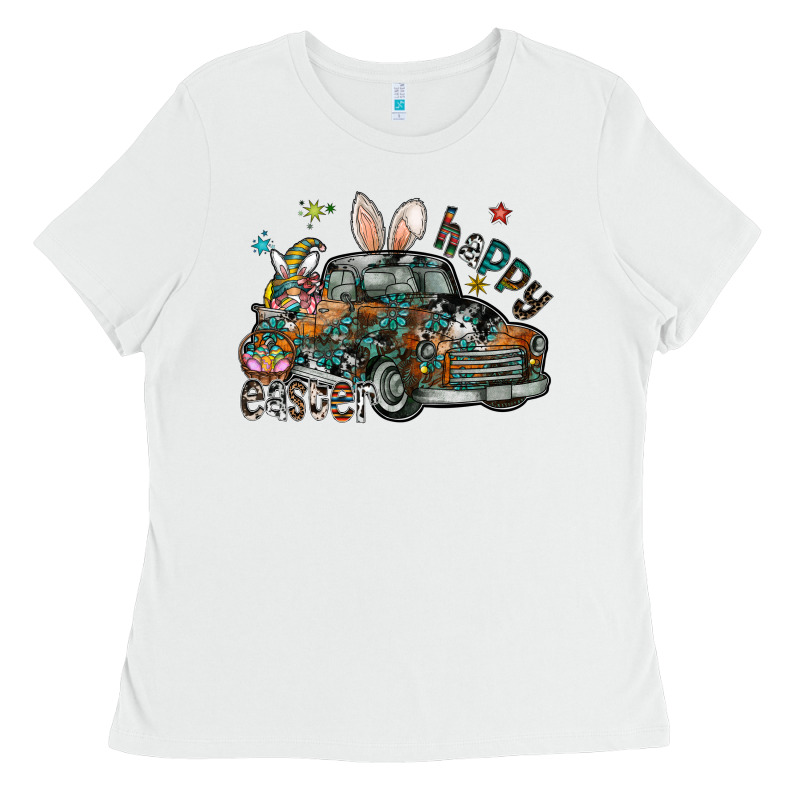 Happy Easter Ladies Tee by CowhideDigitalArt | Teevron