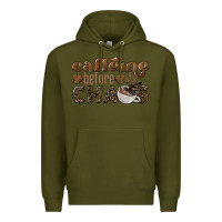 Army Green caffeine before chaos Premium Hoodie - BarkalooDesign