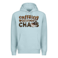 Blue Mist caffeine before chaos Premium Hoodie - BarkalooDesign