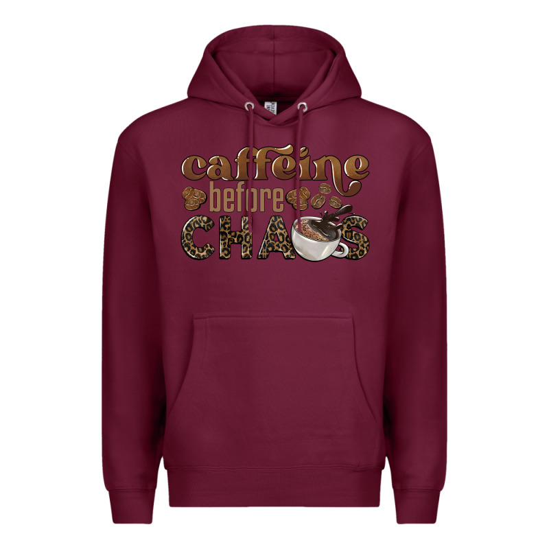 Caffeine Before Chaos Premium Hoodie by BarkalooDesign | Teevron