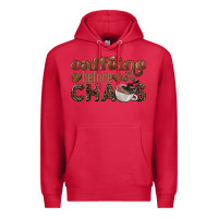 Cardinal caffeine before chaos Premium Hoodie - BarkalooDesign
