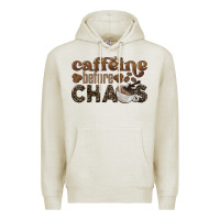 Oatmeal Heather caffeine before chaos Premium Hoodie - BarkalooDesign