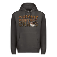 Smoke caffeine before chaos Premium Hoodie - BarkalooDesign