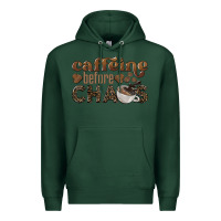 Sports Green caffeine before chaos Premium Hoodie - BarkalooDesign