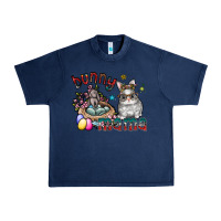 Navy Bunny mama Urban Heavy Tee - CowhideDigitalArt