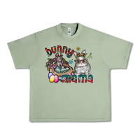 Oil Green Bunny mama Urban Heavy Tee - CowhideDigitalArt