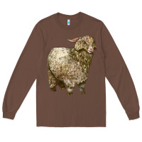 Chestnut Angora Goat Long Sleeve Tee - LillyAllenDesigns