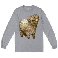 Heather Grey Angora Goat Long Sleeve Tee - LillyAllenDesigns