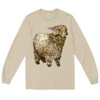 Mushroom Angora Goat Long Sleeve Tee - LillyAllenDesigns